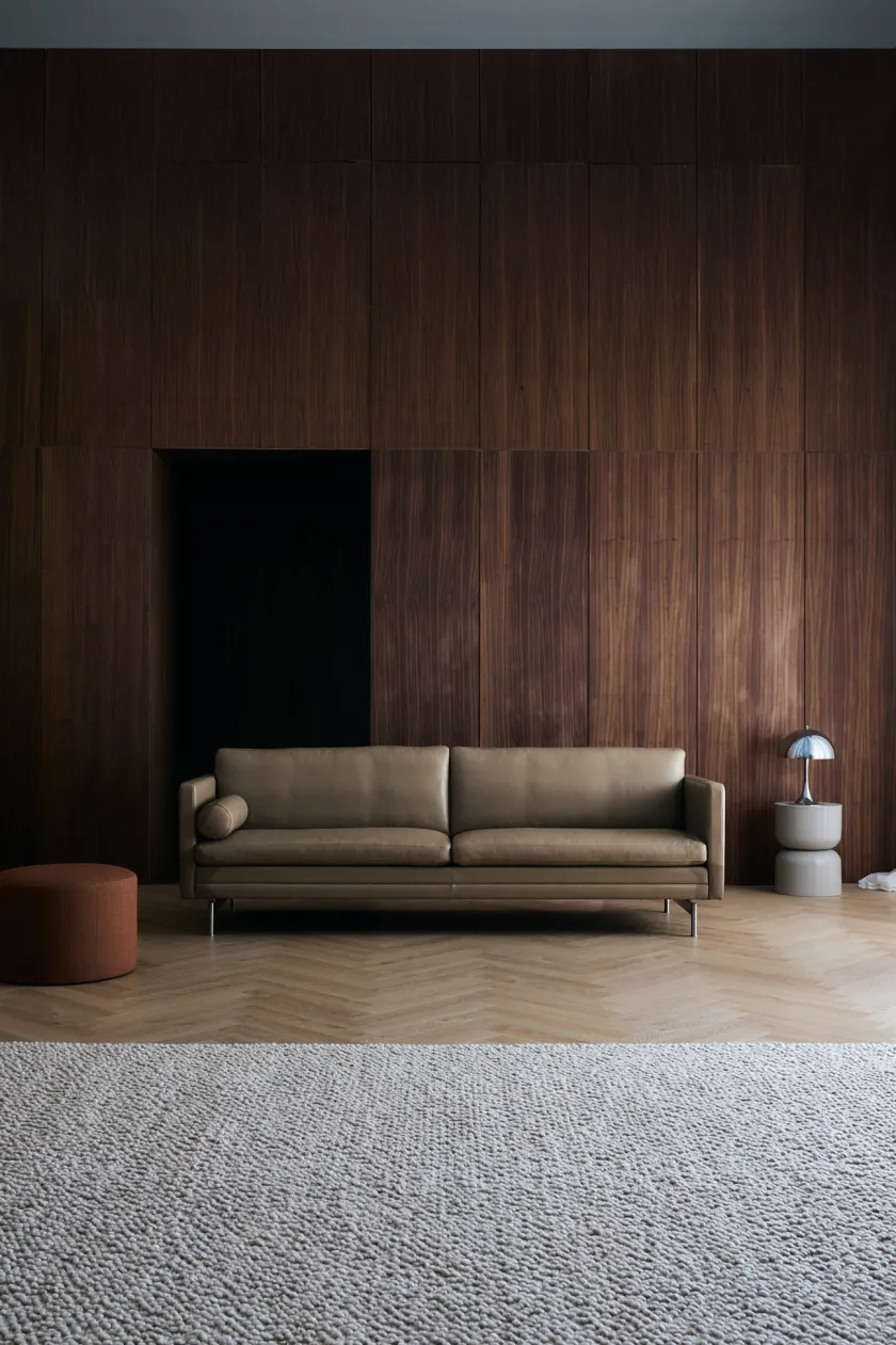 Mogens Hansen Sofaer<MH276 4 pers. sofa i Baltique anilinlæder fra