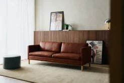Mogens Hansen Sofaer<MH276 3 pers. sofa i Baltique anilinlæder fra