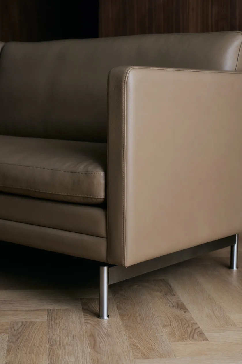 Mogens Hansen Sofaer<MH276 3 pers. sofa i Baltique anilinlæder fra