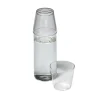 Nine Kander|Service<Milk, set of 1 carafe + 2 glasses, clear fra