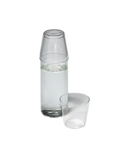 Nine Kander|Service<Milk, set of 1 carafe + 2 glasses, clear fra