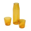 Nine Kander|Service<Milk, set of 1 carafe + 2 glasses, yellow fra