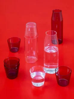 Nine Kander|Service<Milk, set of 1 carafe + 2 glasses, yellow fra