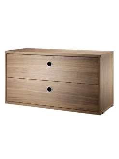 String Furniture Reolsystemer<Modul m. To Skuffer, B78 fra String