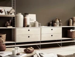 String Furniture Reolsystemer<Modul m. To Skuffer, B78 fra String