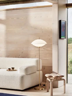 Fritz Hansen Gulvlamper|Spots<Musling Gulvlampe fra