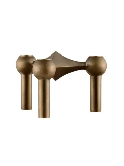 STOFF Nagel Gaver Til Ham|Gaver Til Hende<Nagel Lysestage, bronzeret messing fra