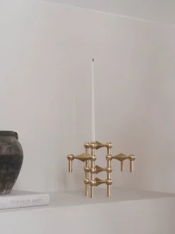 STOFF Nagel Gaver Til Hende|Gaver Til Ham<Nagel Lysestage, børstet krom fra