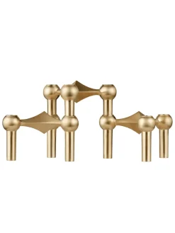 STOFF Nagel Gaver Til Hende|Gaver Til Ham<Nagel Lysestage, børstet krom fra