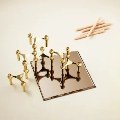 STOFF Nagel Gaver Til Hende|Gaver Til Ham<Nagel Lysestage, børstet krom fra