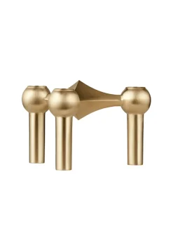 STOFF Nagel Gaver Til Ham|Gaver Til Hende<Nagel Lysestage, børstet messing fra