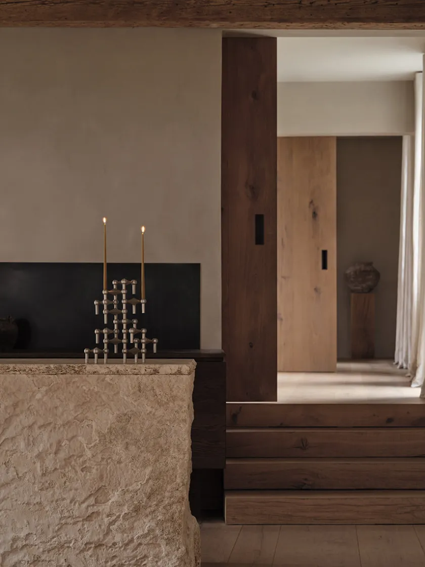 STOFF Nagel Gaver Til Ham|Gaver Til Hende<Nagel Lysestage, børstet messing fra