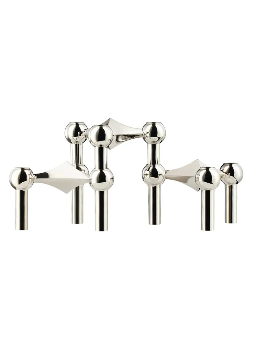 STOFF Nagel Gaver Til Ham|Gaver Til Hende<Nagel Lysestage, børstet messing fra