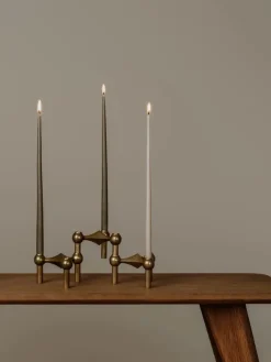 STOFF Nagel Gaver Til Ham|Gaver Til Hende<Nagel Lysestage, børstet messing fra