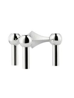 STOFF Nagel Lysestager<Nagel Lysestage, krom fra