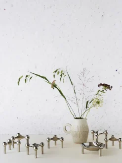 STOFF Nagel Lysestager<Nagel Lysestage, messing fra