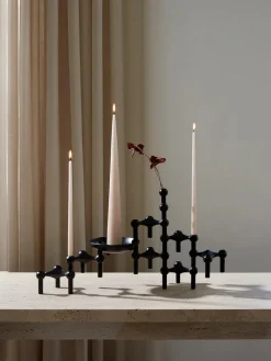 STOFF Nagel Lysestager<Nagel Lysestage, messing fra