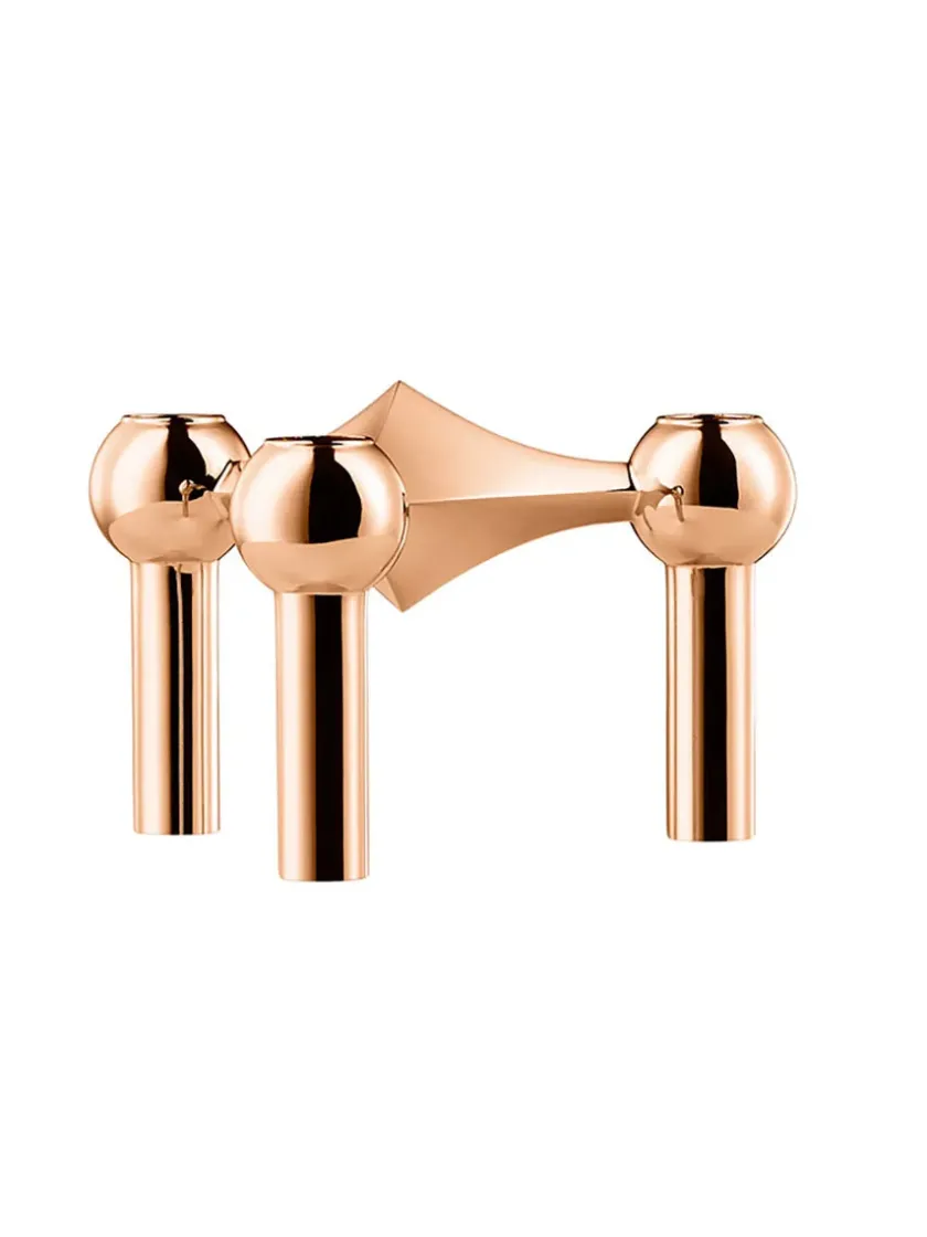 STOFF Nagel Lysestager<Nagel Lysestage, rosa guld fra