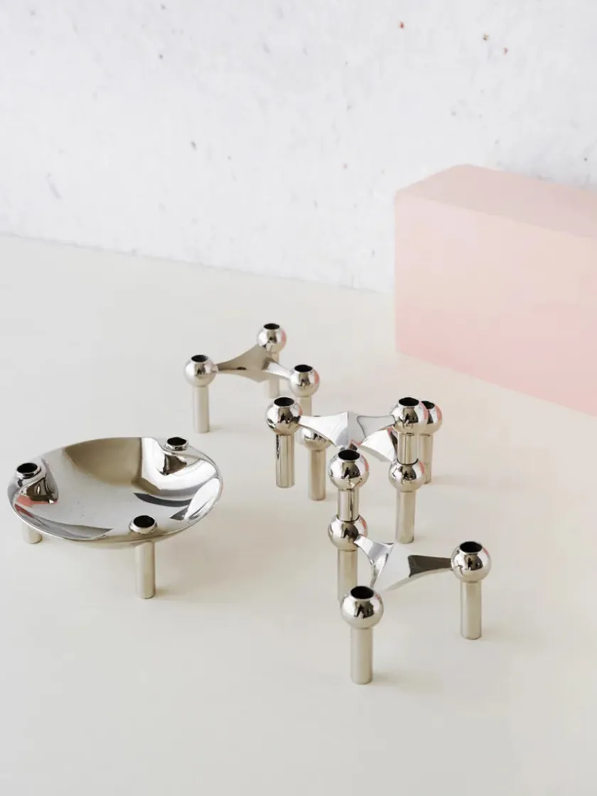 STOFF Nagel Lysestager<Nagel Lysestage, rosa guld fra