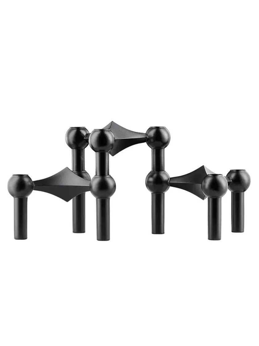 STOFF Nagel Gaver Til Ham|Lysestager<Nagel Lysestage, sort fra