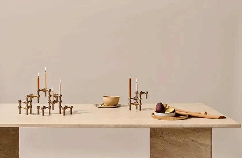 STOFF Nagel Gaver Til Ham|Lysestager<Nagel Lysestage, sort fra