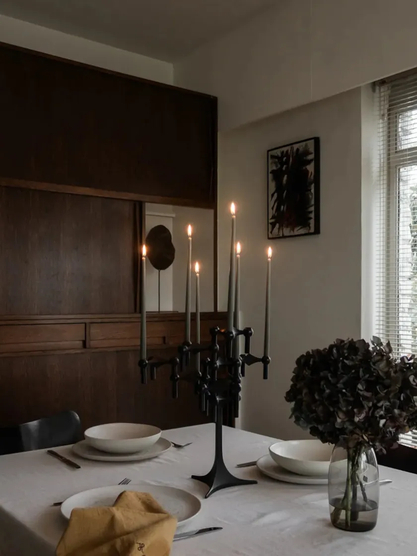 STOFF Nagel Gaver Til Ham|Lysestager<Nagel Lysestage, sort fra