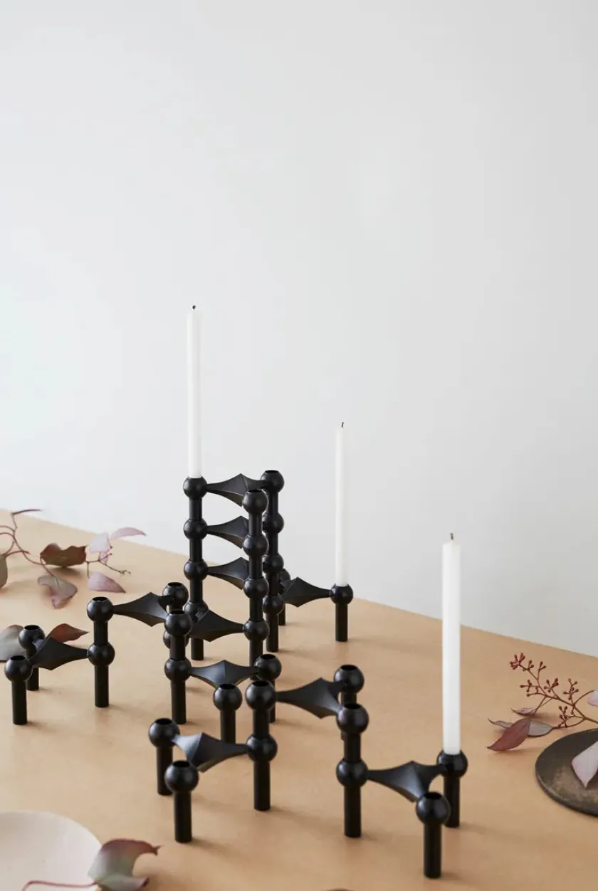 STOFF Nagel Gaver Til Ham|Lysestager<Nagel Lysestage, sort fra