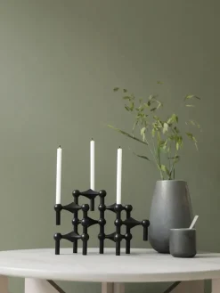 STOFF Nagel Gaver Til Ham|Lysestager<Nagel Lysestage, sort fra