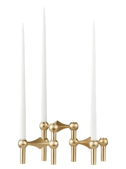 STOFF Nagel Lysestager<Nagel Lysestage, sort krom fra