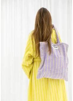 Bongusta Tøj|Badeværelsestekstiler<Naram badekåbe, Lilac & Neon Yellow fra