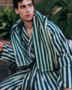 Bongusta Tøj|Badeværelsestekstiler<Naram badekåbe, Lilac & Neon Yellow fra