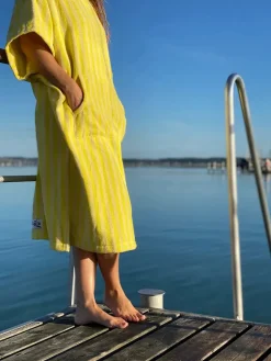 Bongusta Tøj|Badeværelsestekstiler<Naram Hoodie, pristine & neon yellow fra