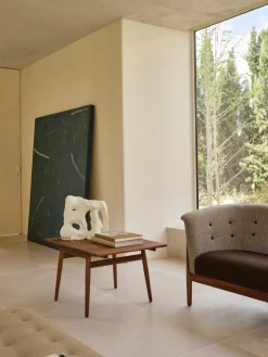 Carl Hansen & Søn Sofaborde<ND55 sofabord, valnød olie af Nanna Ditzel