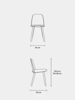 Muuto Spisebordsstole<Nerd stol fra