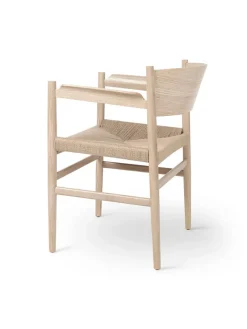 Mater Spisebordsstole<Nestor armstol, sort bøg med natur flet fra