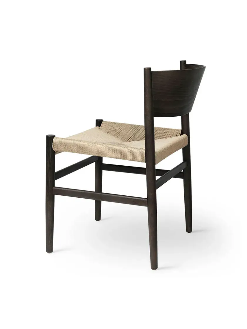 Mater Spisebordsstole<Nestor stol, sort bøg med natur flet fra