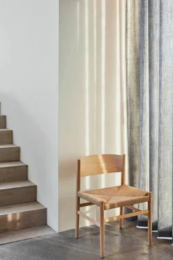 Mater Spisebordsstole<Nestor stol, sort bøg med natur flet fra