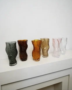 Hein Studio Vaser<Ostrea Vase, amber fra
