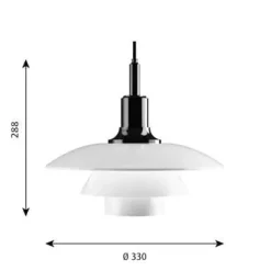 Louis Poulsen Louis Poulsen Lampeskærme|Reservedele Til Lamper<Overskærm til PH 3½-3 Glas Pendel fra