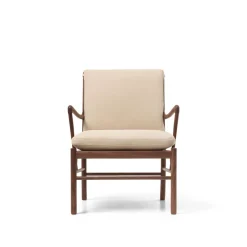 Carl Hansen & Søn Loungestole|Lænestole<OW149 Colonial lænestol, valnød olie, Terra-læder af Ole Wanscher