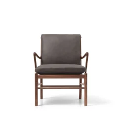 Carl Hansen & Søn Loungestole|Lænestole<OW149 Colonial lænestol, valnød olie, Terra-læder af Ole Wanscher
