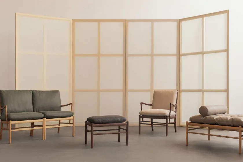 Carl Hansen & Søn Daybeds|Sofaer<OW150 daybed eg olie, Terra-læder af Ole Wanscher