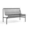 HAY Havebænke<Palissade Dining Bench uden armlæn, antracit fra