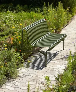 HAY Havebænke<Palissade Dining Bench uden armlæn, antracit fra