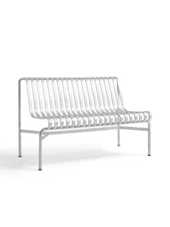 HAY Havebænke<Palissade Dining Bench uden armlæn, sky grey fra