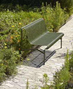 HAY Havebænke<Palissade Dining Bench uden armlæn, sky grey fra