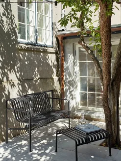 HAY Udendørs Loungemøbler|Havestole<Palissade Ottoman, antracit fra