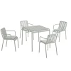 HAY Havemøbelsæt<Palissade sæt, 4 armstole og bord i sky grey fra
