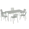 HAY Havemøbelsæt<Palissade sæt, 6 stole og bord i sky grey fra