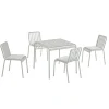 HAY Havemøbelsæt<Palissade sæt, 4 stole og bord i sky grey fra